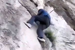 این پیرمرد ایرانی از دیوار راست بالا می رود/ ویدئو