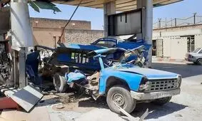 انفجار جایگاه سوخت در پی طوفان کهگیلویه

