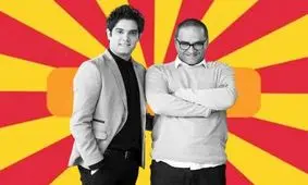 کل کل امیرعلی نبویان و رامبد جوان سر سنگ کاغذ قیچی/ ویدئو