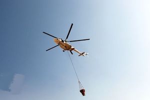مهار آتش در منطقه حفاظت‌شده هلن چهارمحال و بختیاری نیازمند بالگرد اطفا حریق است