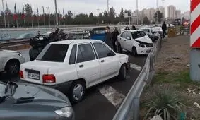 تصادف زنجیره‌ای در اتوبان قم-تهران ۱۶ مصدوم به جا گذاشت

