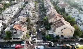 جنوب تلاویو پس ‌از حمله موشکی ایران/ ویدئو