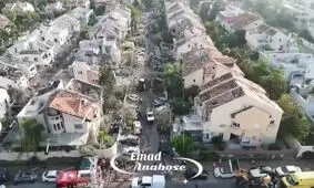 جنوب تلاویو پس ‌از حمله موشکی ایران/ ویدئو