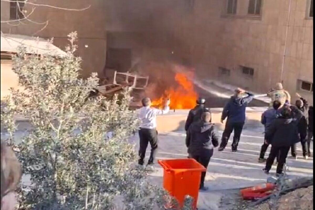 آتشسوزی در دانشگاه آزاد تهران