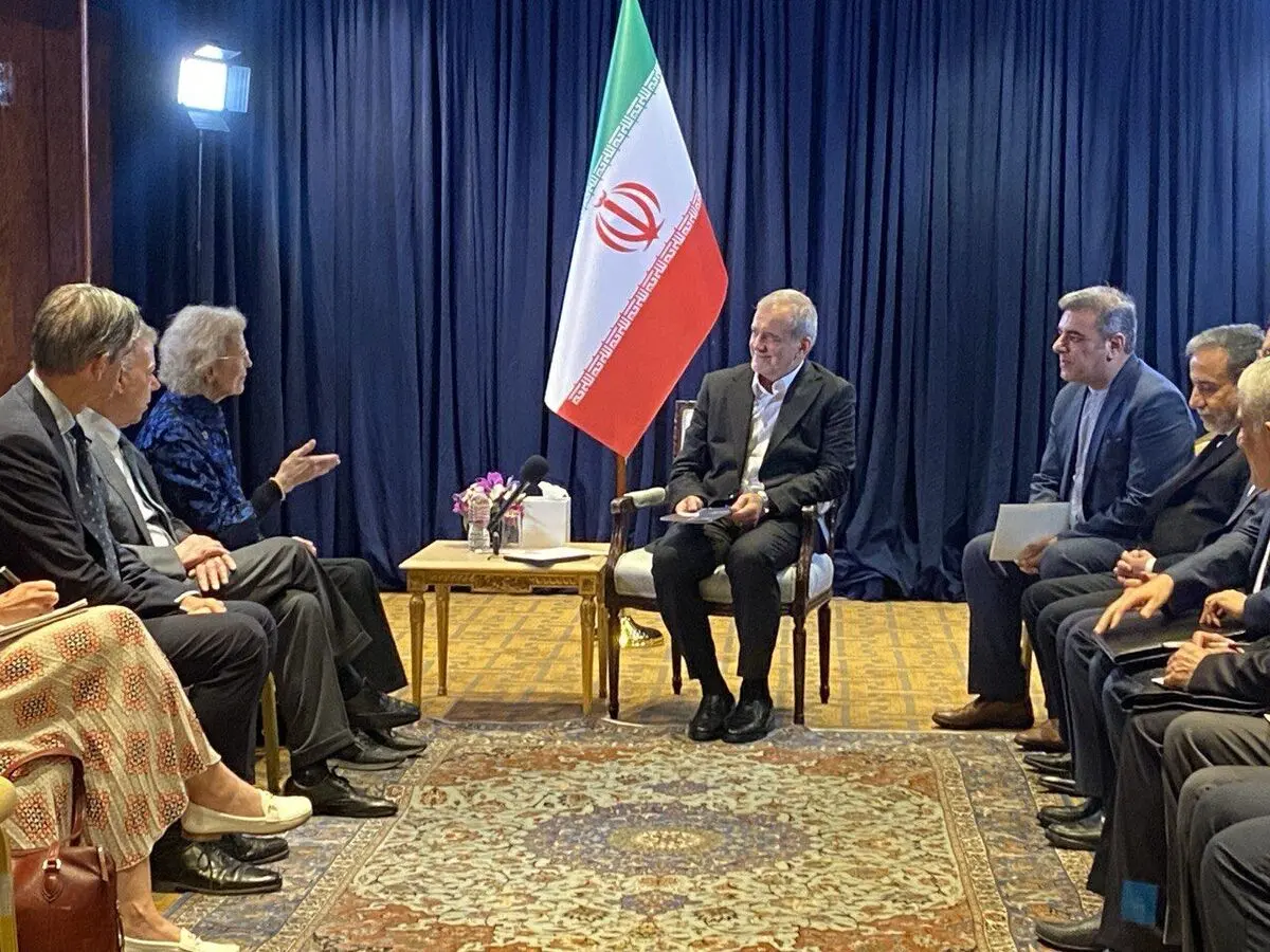 دومین دیدار پزشکیان در نیویورک؛ گفت‌وگو با گروه «الدر»/ ویدئو

