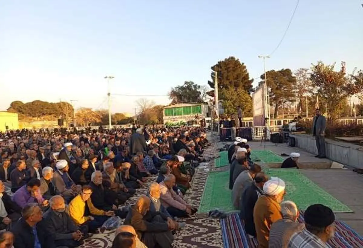 نماز باران در قزوین اقامه شد

