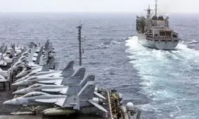 تصویری از آرایش جدید ناوگان آمریکا در منطقه
