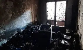 آتش‌ سوزی ساختمان 4 طبقه در میاندوآب/ ویدئو