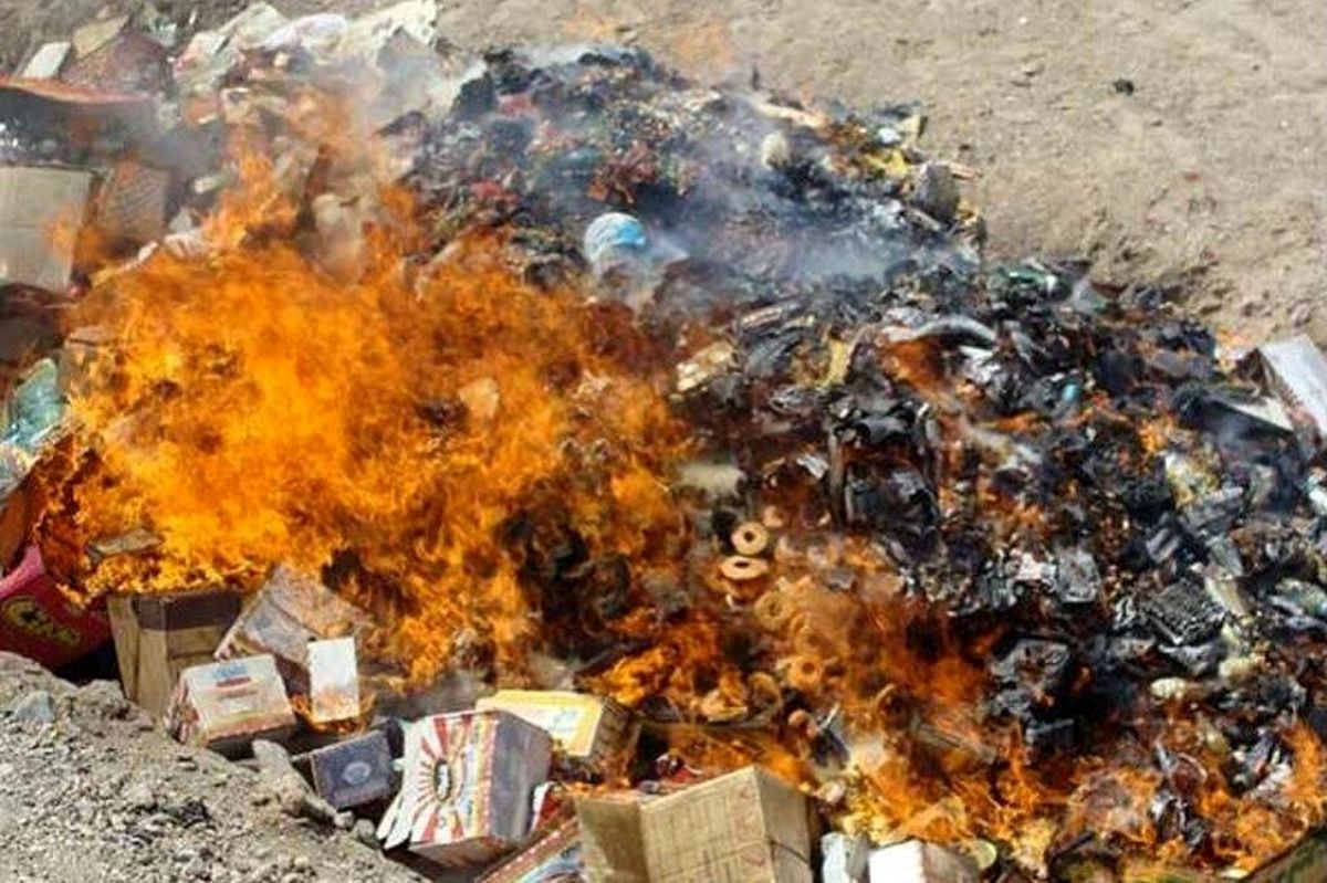 ۴۴ تُن موادغذایی تاریخگذشته در هرمزگان معدوم شد
