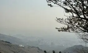 وقتی غول سیاه تهران را می‌بلعد/ تصویر