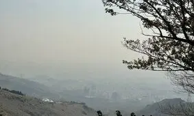 وقتی غول سیاه تهران را می‌بلعد/ تصویر