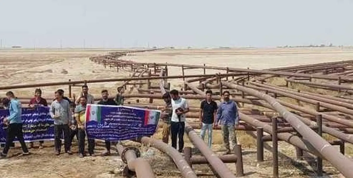 بیکاری در کنار لوله‌ های نفت/ گزارش جماران از تجمع جوانان روستاهای غیزانیه اهواز در اعتراض به نداشتن شغل