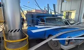 انفجار مخزن گاز نیسان وانت در خوی حادثه آفرید