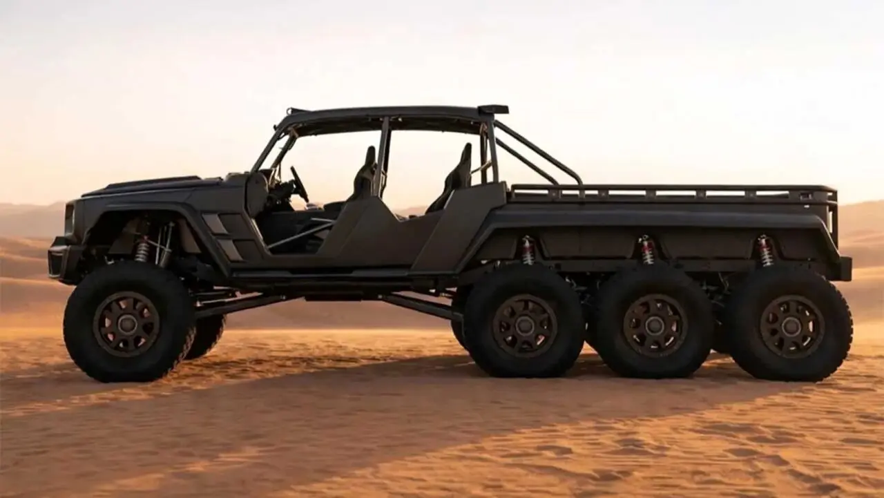 مرسدس بنز با ۸ چرخ! / واقعی یا ساختگی؟