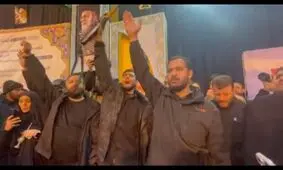 رجزخوانی همرزمان و همسر شهید پاسدار محمدحسین کوچکی از شهدای ایست بازرسی/ ویدئو