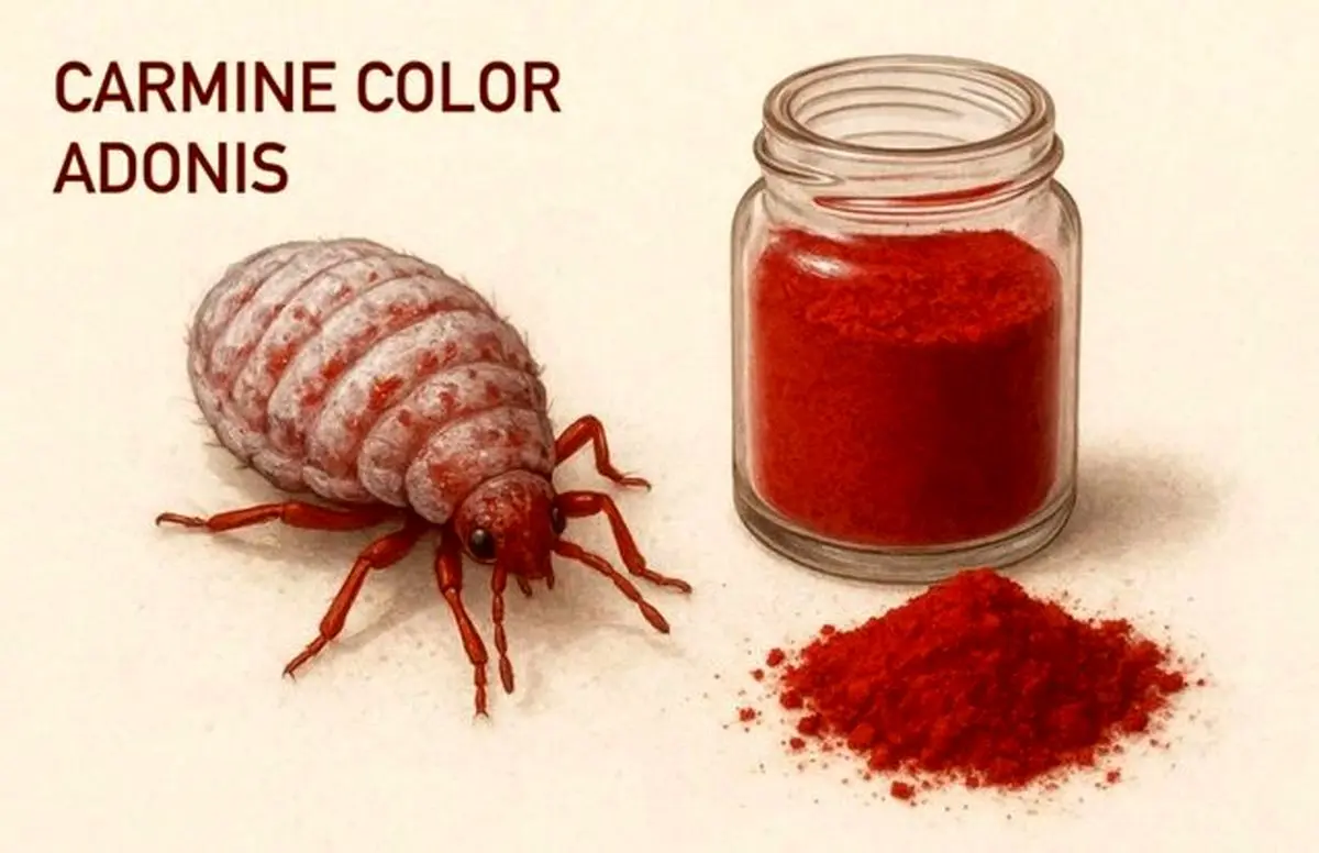 تأیید استفاده از رنگ طبیعی قرمز پوست حشرات در محصولات غذایی