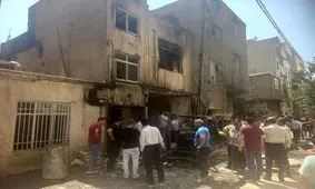 انفجار و آتش‌سوزی خانه‌ای قدیمی در جنوب غرب تهران/ ویدئو

