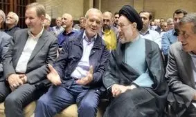 حضور سیدمحمد خاتمی، اسحاق جهانگیری و مسعود پزشکیان در مراسم ختم دکتر میلی منفرد در مسجد نور/ ویدئو