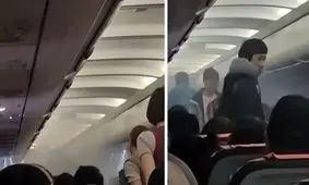 فرود اضطراری هواپیما به علت انفجار پاورپانک