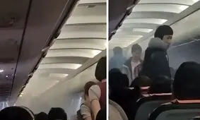 فرود اضطراری هواپیما به علت انفجار پاورپانک