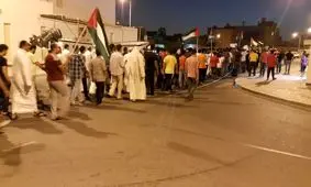 راهپیمایی سحرگاهی بحرینی‌ ها در کرباباد به مناسبت روز جهانی قدس/ ویدئو