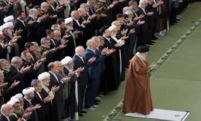 آخرین نماز عید فطر رهبر شهید انقلاب/ ویدئو