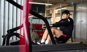 سردار آزمون روی تردمیل ضد جاذبه!/ عکس
