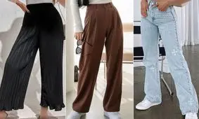 انواع شلوار واید زنانه ترند ۱۴۰۴/ تصاویر