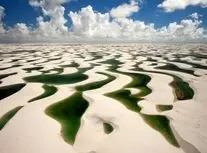 جاذبه ای شگفت انگیز در برزیل، جایی که بیابان به دریاچه می رسد/ ویدئو