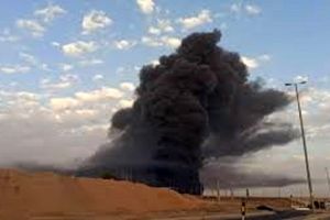 آتش‌سوزی مهیب کارخانه‌ای در بناب/ ویدئو