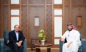دیدار شبانه بن سلمان و سیسی در جده/ عکس
