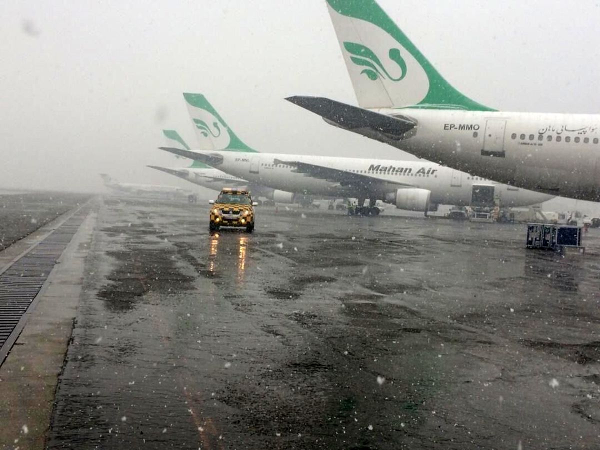 تاخیر و لغو چند پرواز از فرودگاه مهرآباد به دلیل بارش ها
