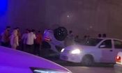 تصادف میلیاردی پورشه ماکان و لندکروز در خیابان فرشته تهران/ ویدئو