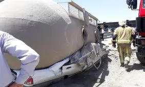 تانکر سیمان 11 خودرو را له کرد