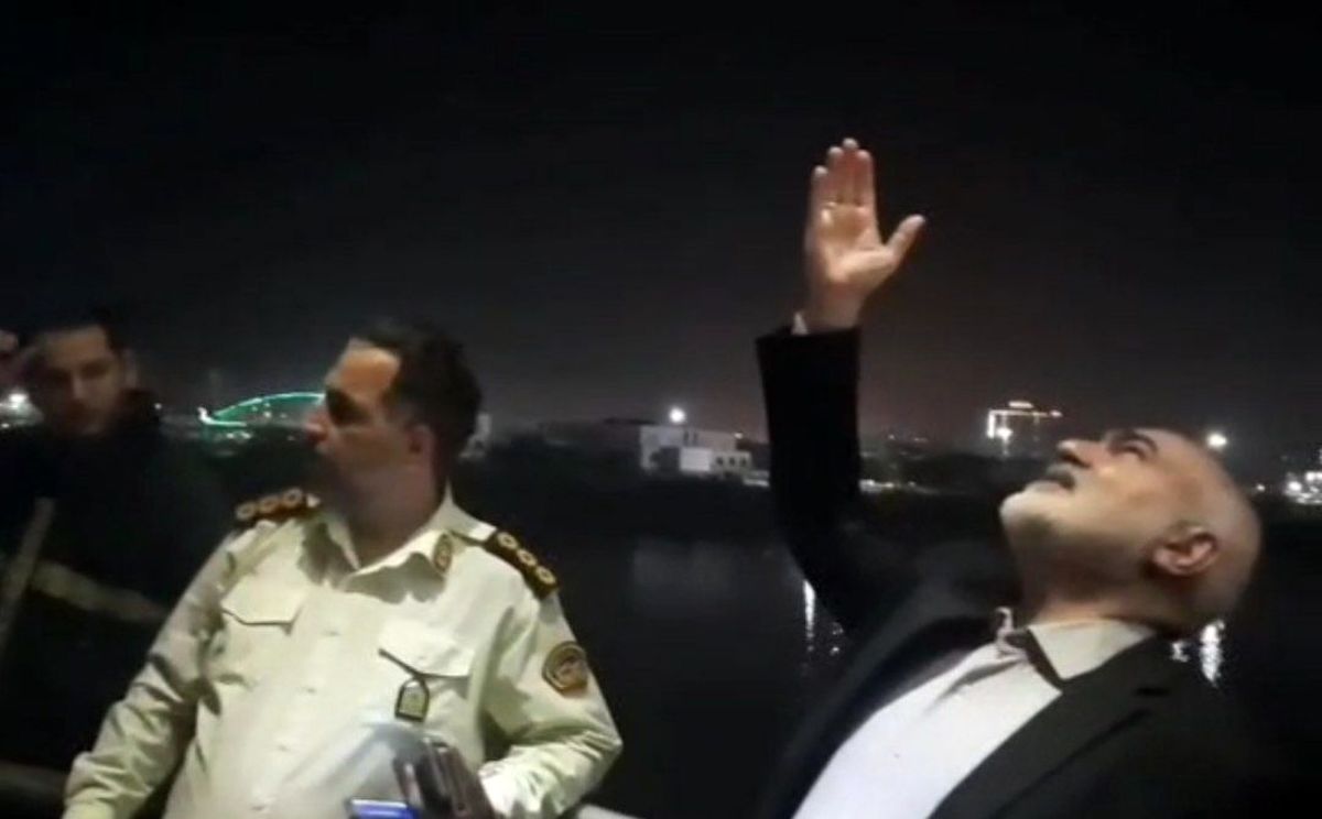 جلوگیری استاندار خوزستان از خودکشی یک جوان در اهواز / ویدئو
