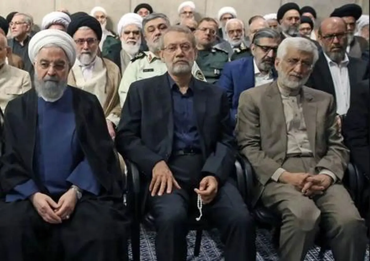 چرا در مراسم تنفیذ صندلی روحانی در کنار جلیلی بود؟!

