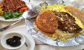 طرز تهیه ته‌چین مجلسی آذربایجانی

