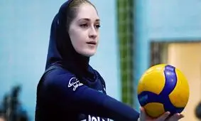 چشم های آبی و جادویی آیتک سلامت کاپیتان والیبال بانوان/ عکس
