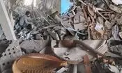 ویرانی کامل یک آموزشگاه موسیقی براثر حمله دشمن