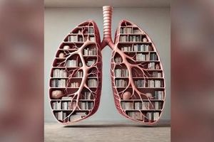 قفسه کتاب با الهام از اندام‌های بدن: جایی که هنر با علم دیدار می‌کند