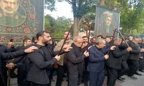 مراسم عزاداری حسینی در تبریز با حضور رئیس جمهور