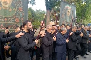 مراسم عزاداری حسینی در تبریز با حضور رئیس جمهور