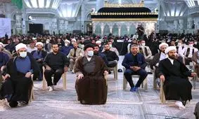 برگزاری مراسم عزاداری شب تاسوعای حسینی (ع) در حرم امام (ره)/ تصاویر