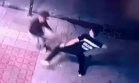 لحظه خنده دار از بازداشت یک موبایل قاپ/ ویدئو 