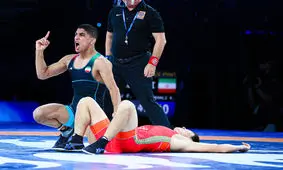 صعود اطری، عموزاد و محمدیان به یک چهارم نهایی کشتی قهرمانی جهان

