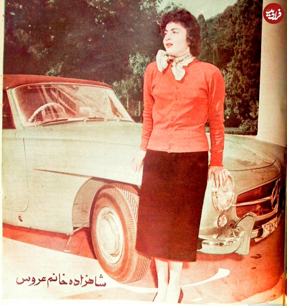 سفر در زمان؛ «دختر بزرگ محمدرضا پهلوی در ۱۶ سالگی در محوطه سعدآباد؛ سال ۱۳۳۵ سفر در زمان؛ «دختر بزرگ محمدرضا پهلوی در ۱۶ سالگی در محوطه سعدآباد؛ سال ۱۳۳۵