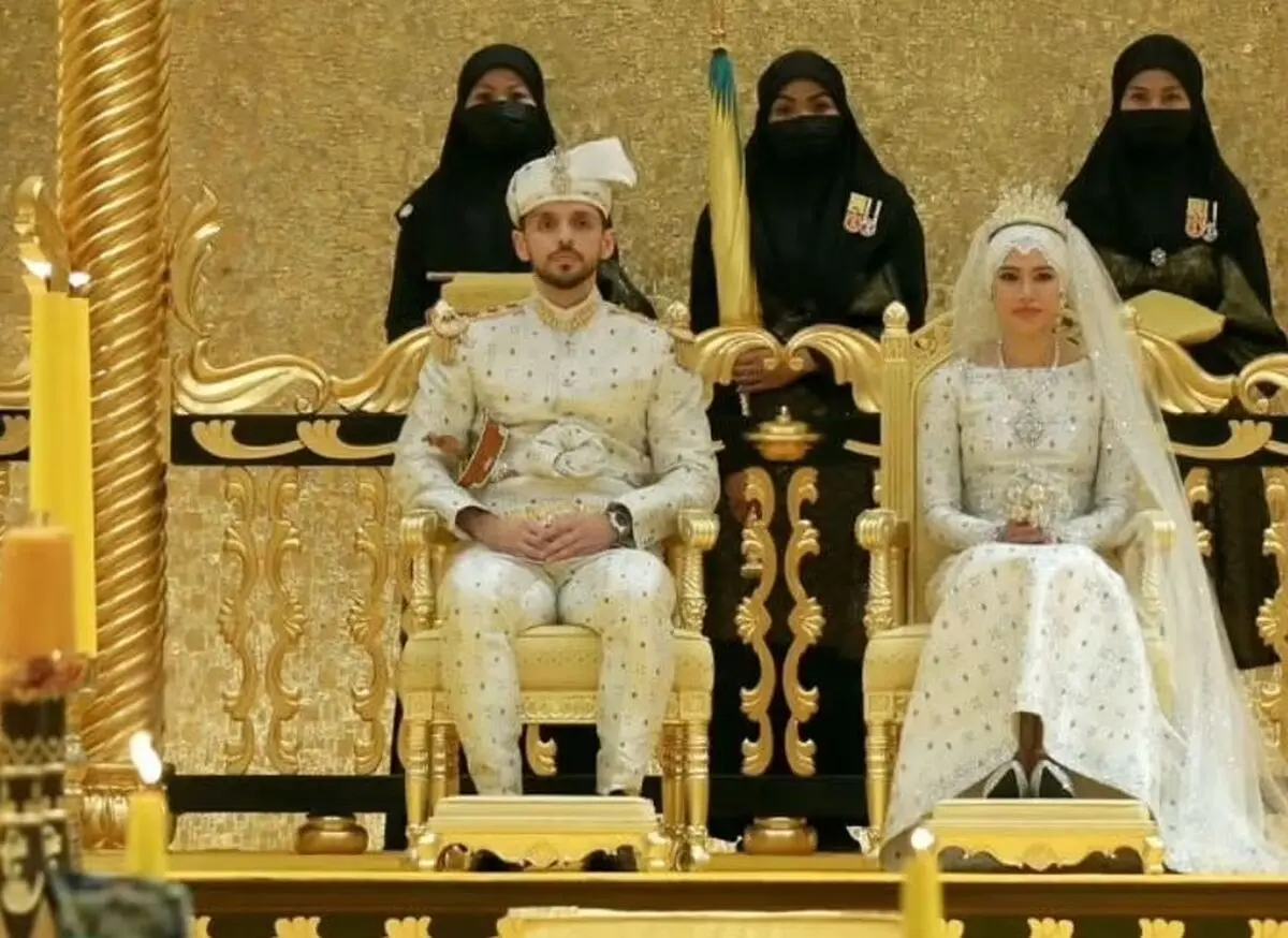 مراسم جشن عروسی باشکوه دختر سلطان برونئی/ ویدئو