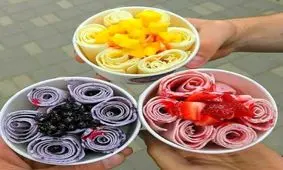 بستنی رولی، یک دسر عالی برای روزهای گرم تابستان