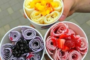بستنی رولی، یک دسر عالی برای روزهای گرم تابستان