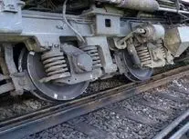 خارج شدن قطار از ریل در ایستگاه هشتگرد/ ویدئو